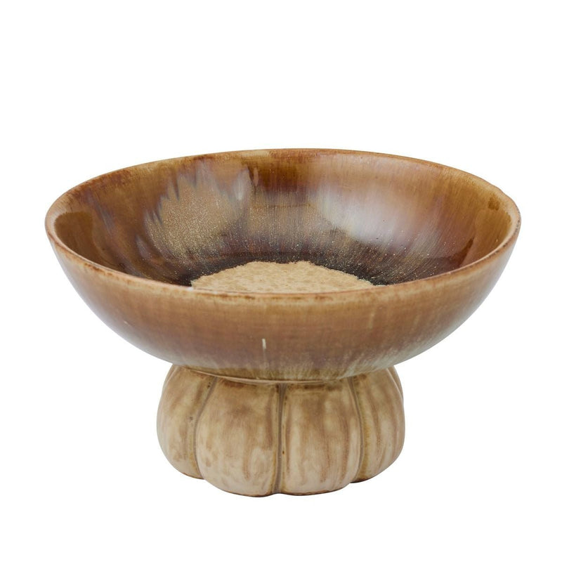 Coast To CoastMia Ceramic Footed Bowl - Toffee