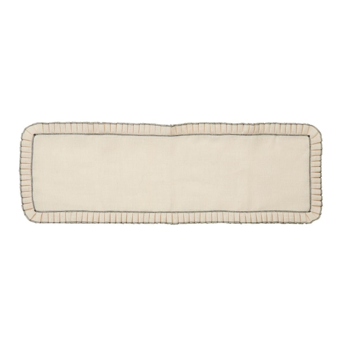 Coast To CoastPleat Jute Runner - Ivory/Black