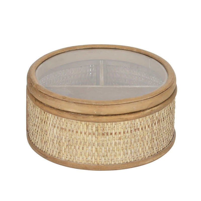 Coast To CoastReyna Rattan Round Jewellery Box
