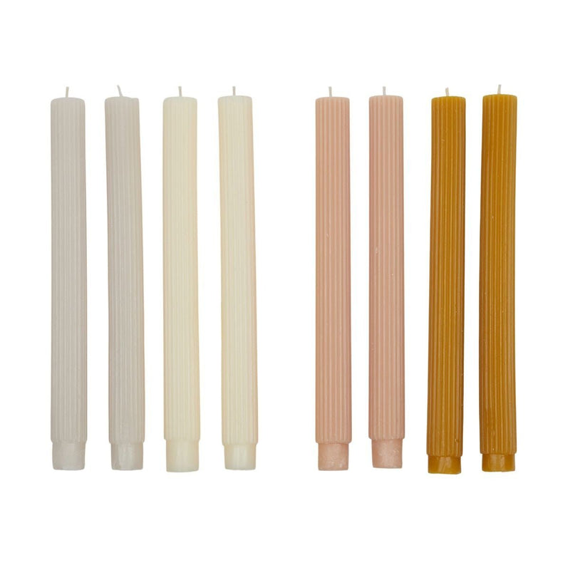 Coast To CoastRibbed Candle - Set Of 4