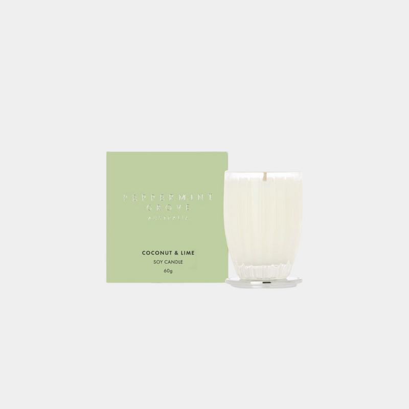 Coconut & Lime Candle - 60g - Peppermint Grove - Image 1
