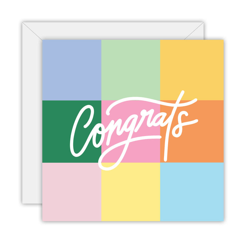 To The Moon & Back Prints Colour Congrats card