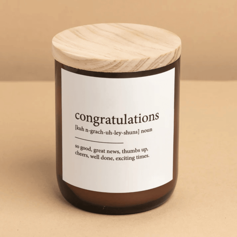 Commonfolk CollectiveCongratulations - Dictionary Candle