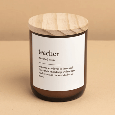 Teacher - Dictionary Candle