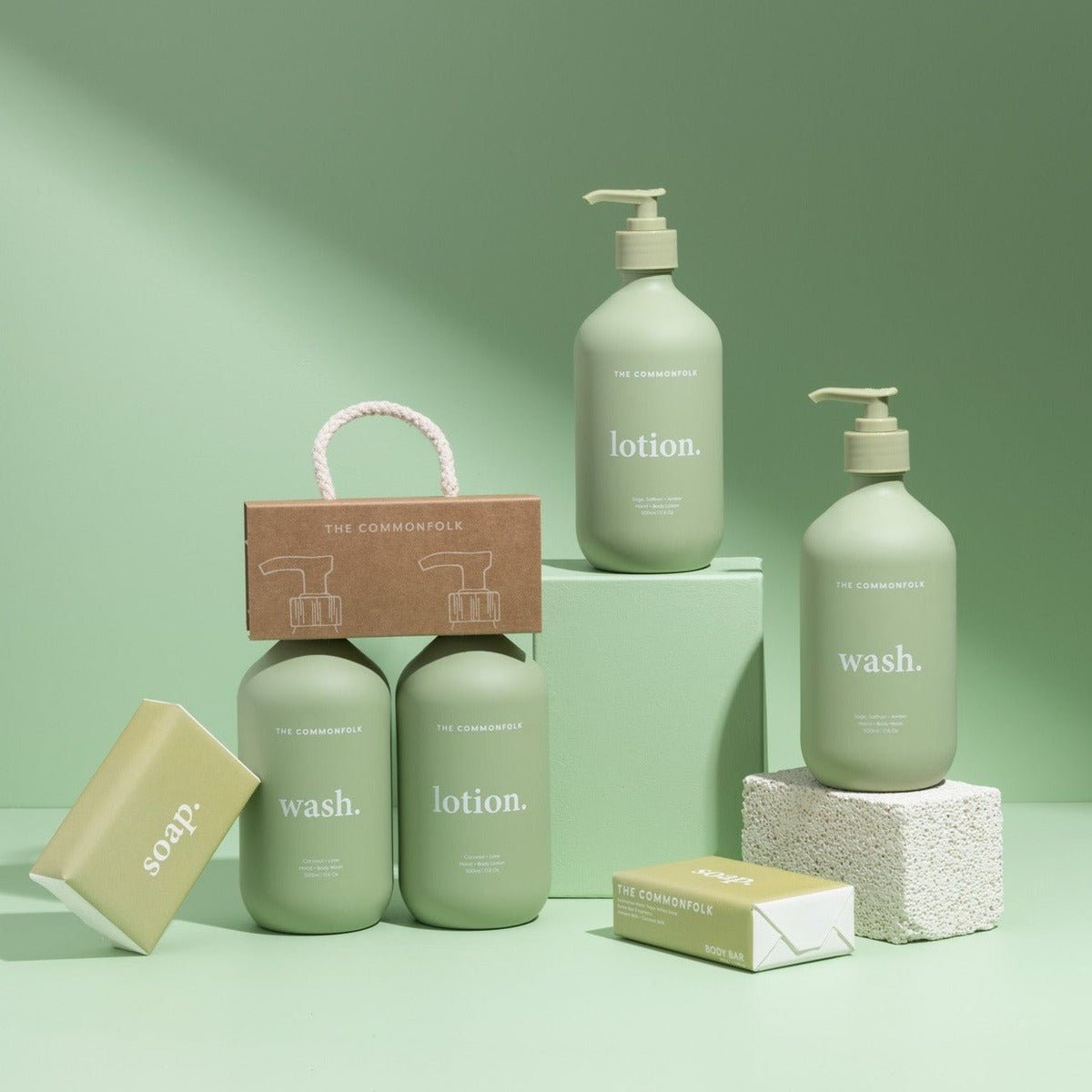 Commonfolk CollectiveWash + Lotion Kit - Keep It Simple / Sage