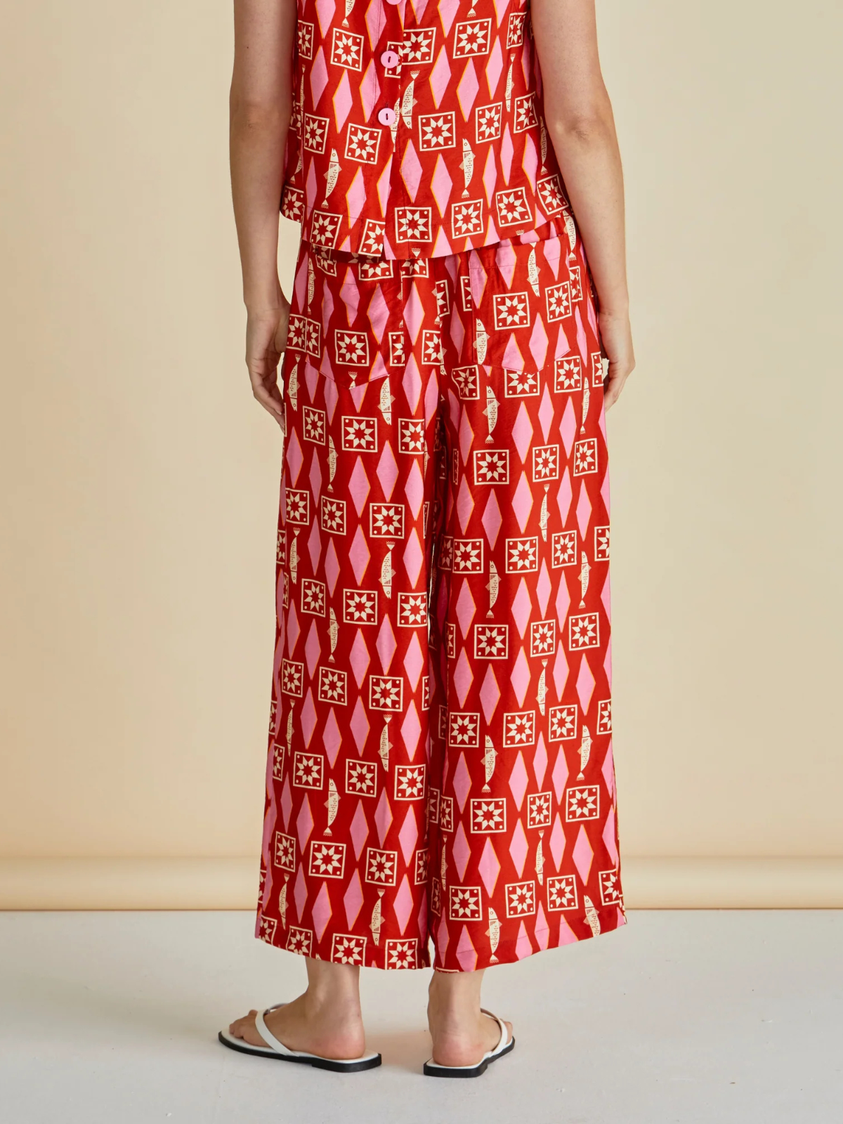 Copacabana Relax Pant - Sardinia Geo Print - Betty Basics - Image 4