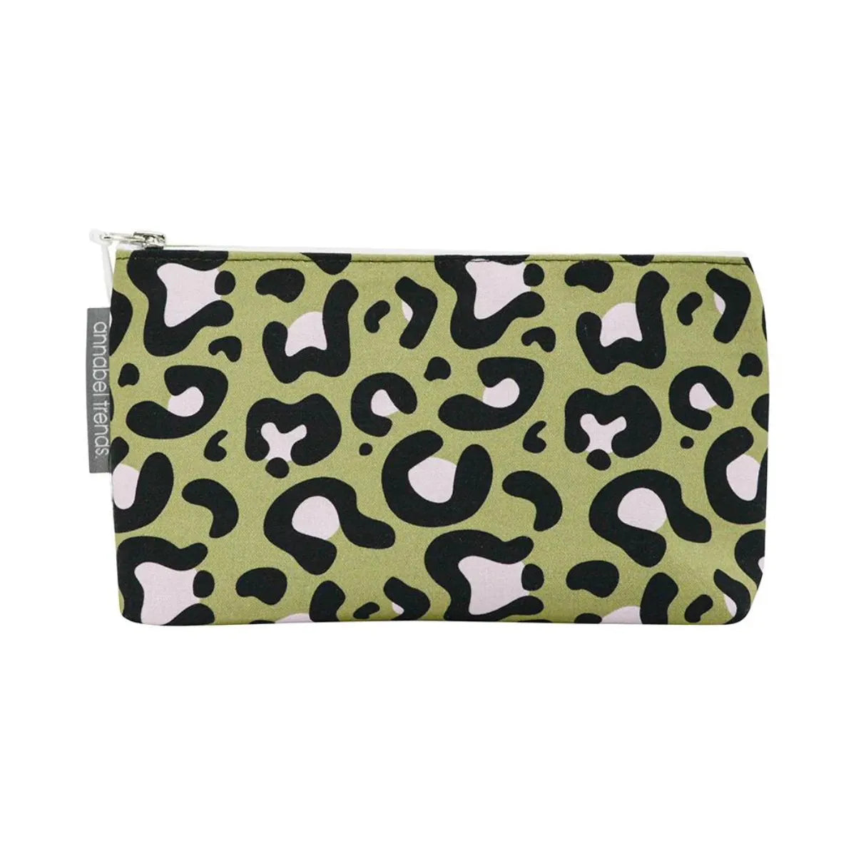 Cosmetic Bag - Small - Ocelot Pink Khaki - Annabel Trends - Image 1