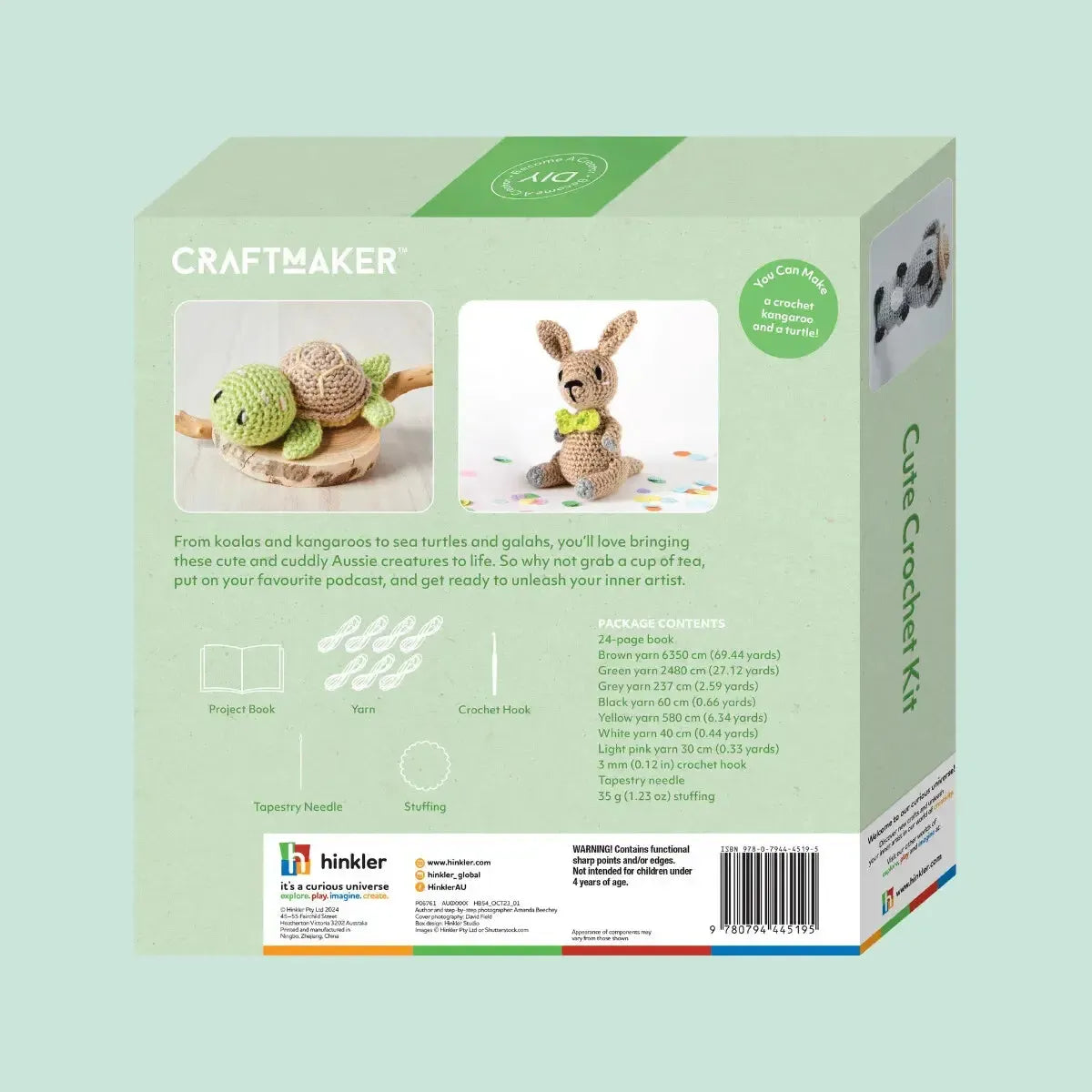 Craft Maker Cute Crochet Kit - Hinkler - Image 3