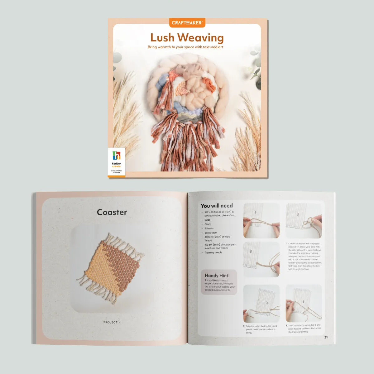 Craft Maker Lush Weaving Kit - Hinkler - Image 2