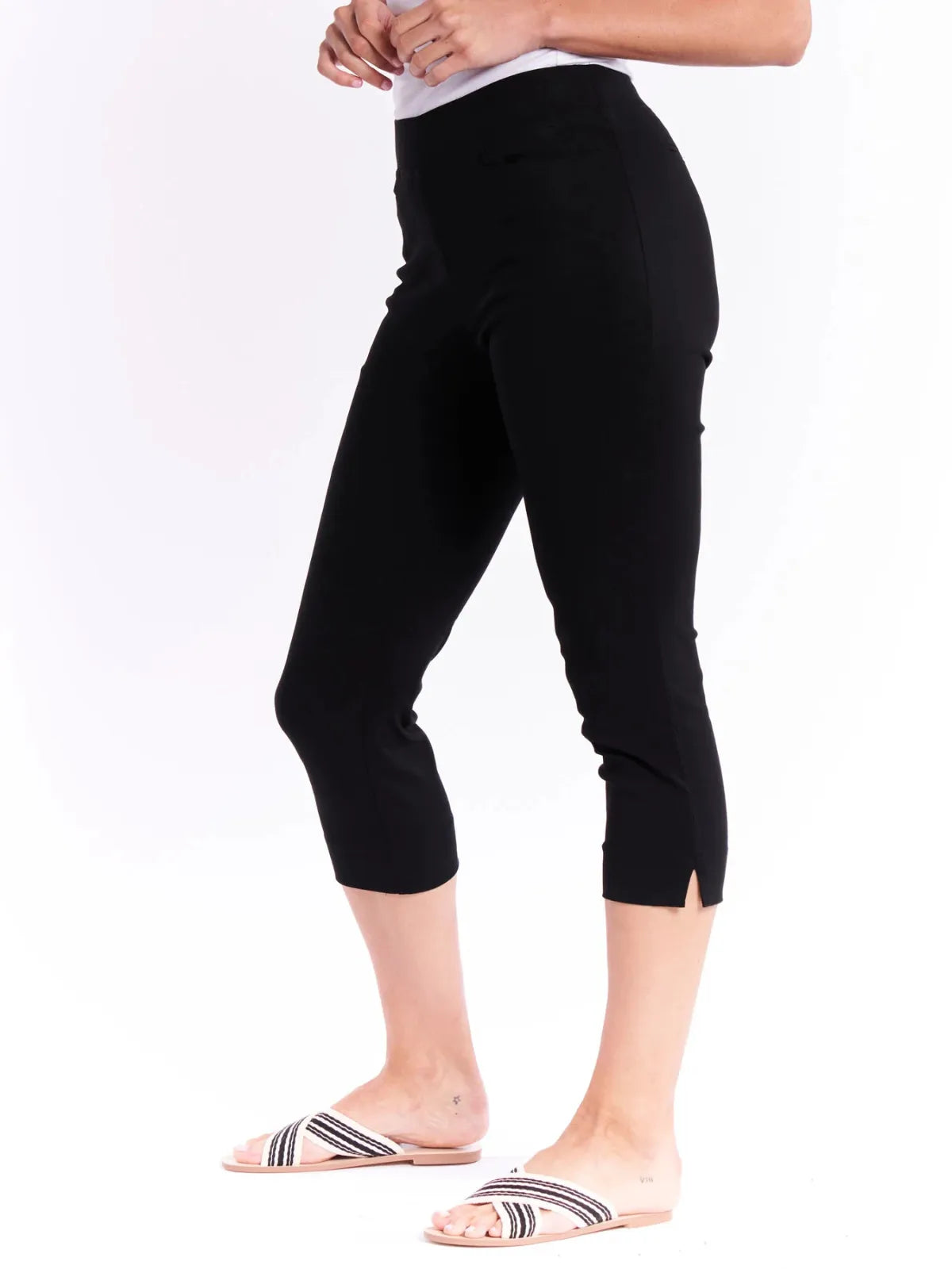 Crop Bengaline Pant - Black - Betty Basics - Image 3