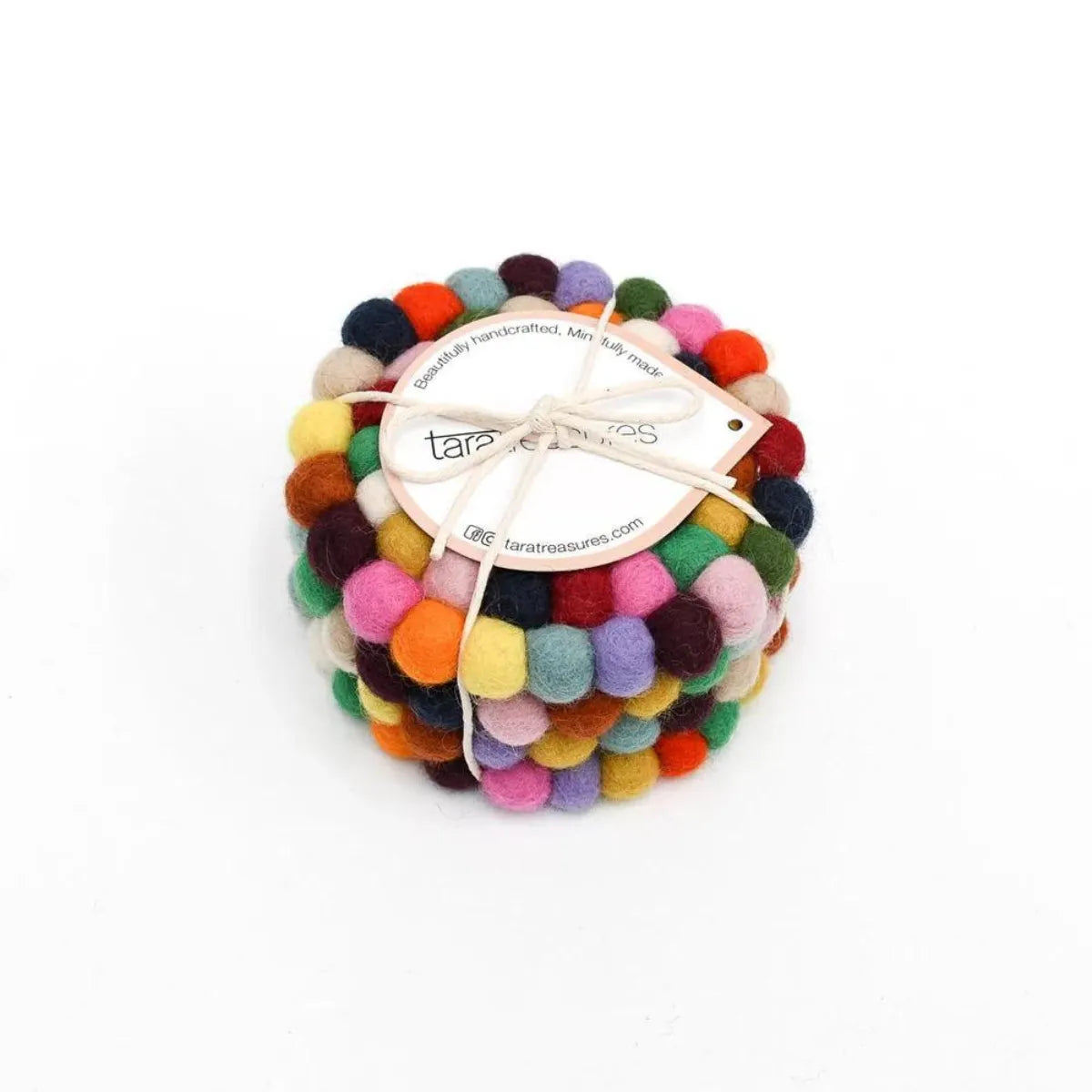 Cup Coasters - Colourful Bundle of 4 - Tara Treasures - Image 3