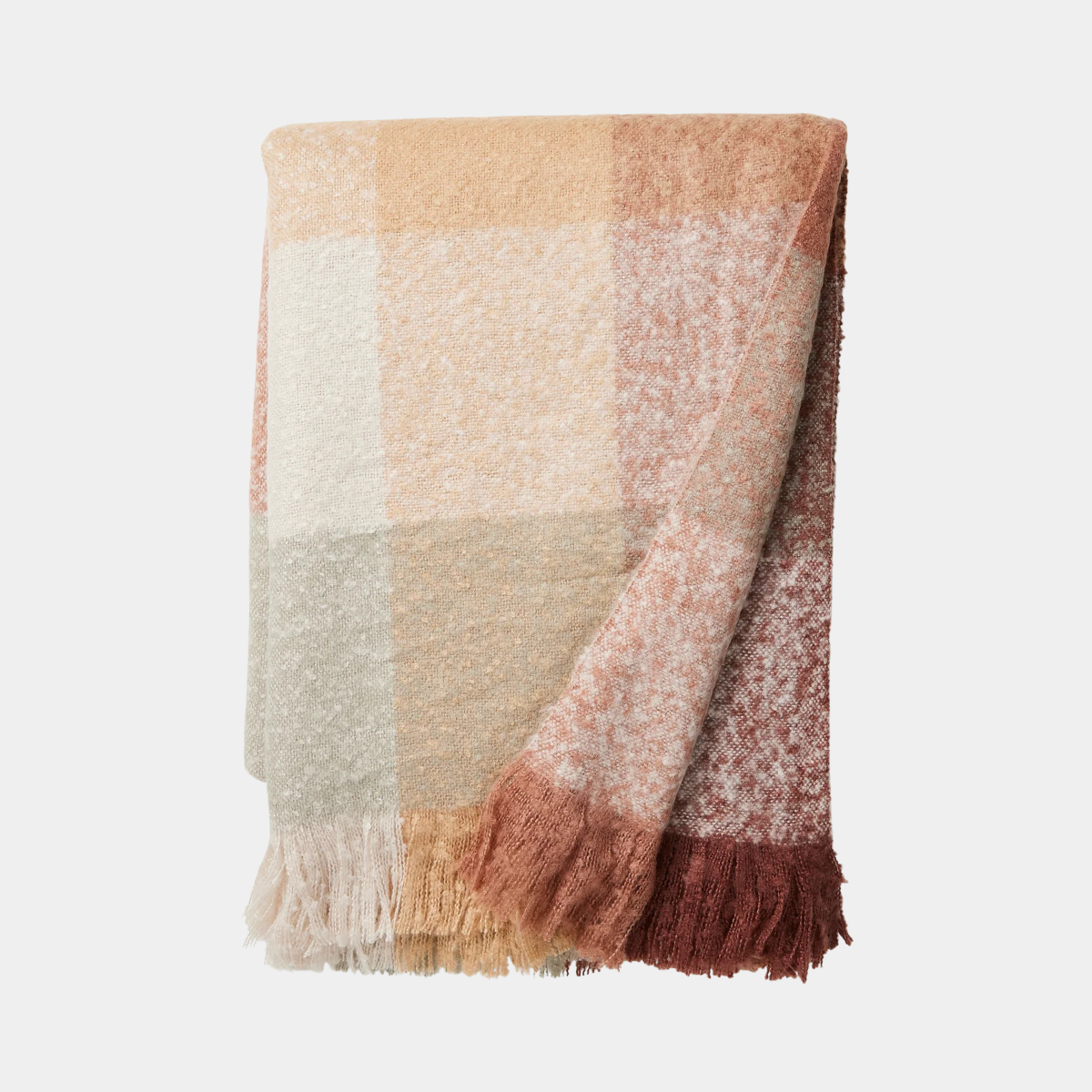 Dana Rust Brushed Throw - Madras Link - Image 1