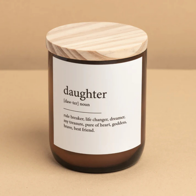Daughter - Dictionary Candle - Commonfolk Collective - Image 1