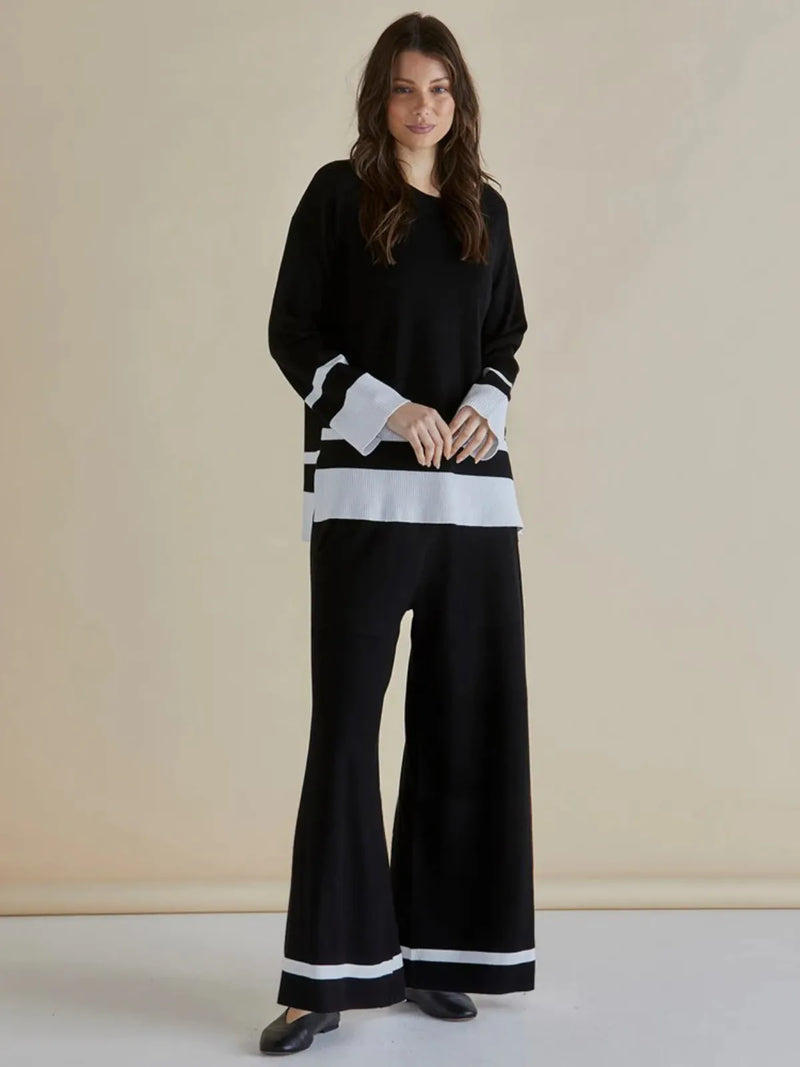 Delphine Knit Pant - Black - Betty Basics - Image 1