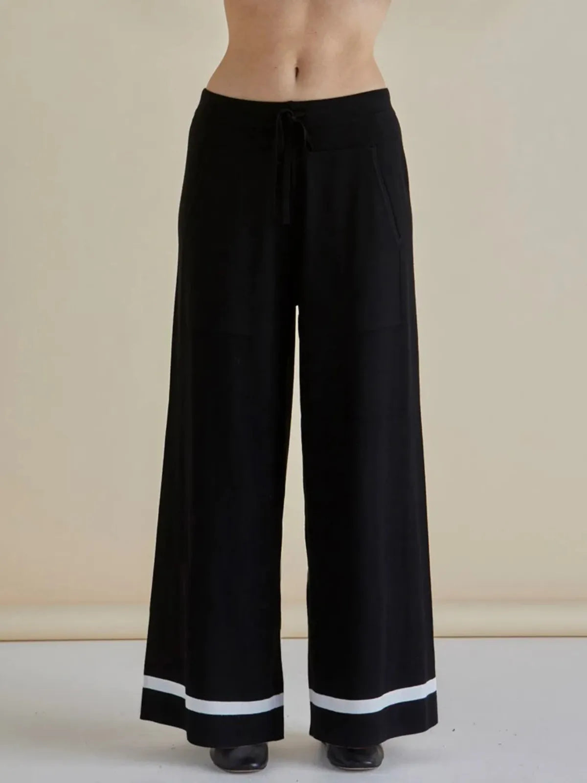Delphine Knit Pant - Black - Betty Basics - Image 2