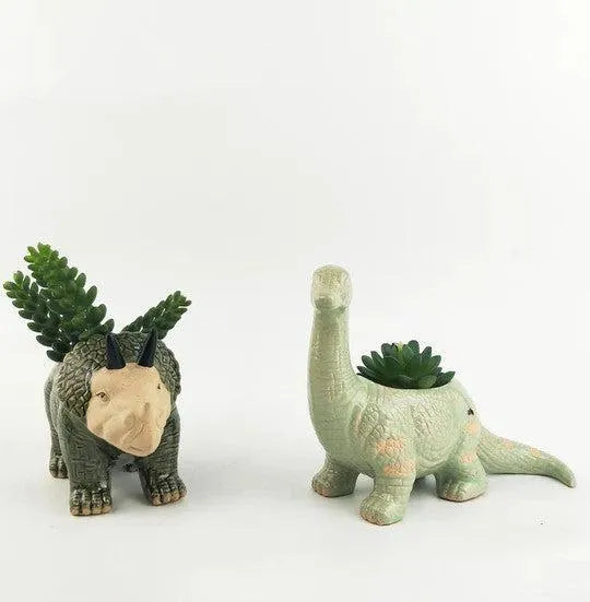 Dinosaur Planter - Dark Green - Urban Products - Image 2