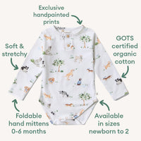Dog Park Long Sleeve Organic Bodysuit