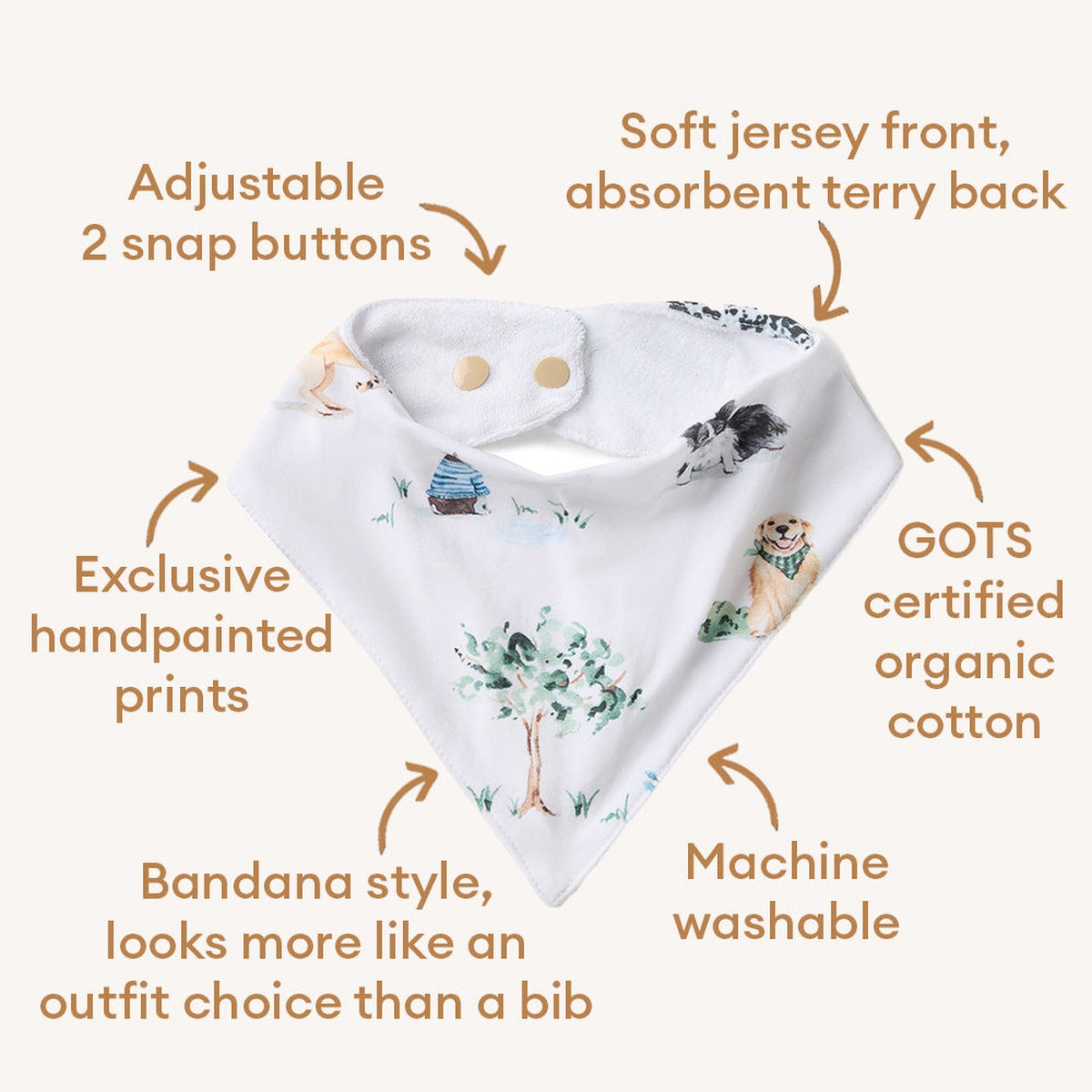 Dog Park Organic Dribble Bib
