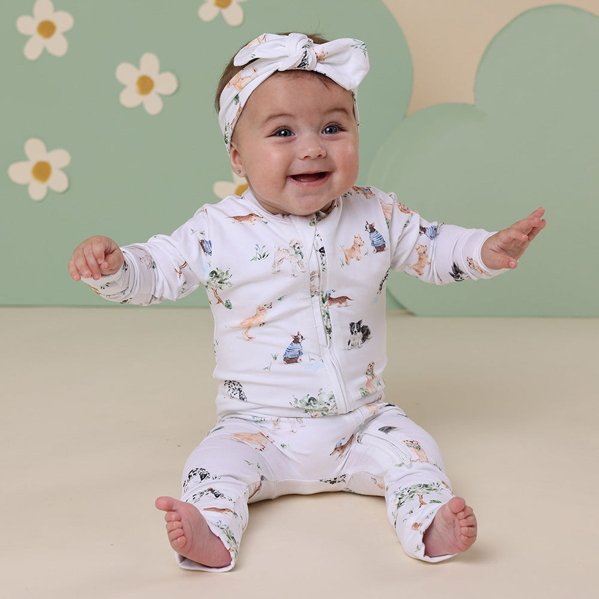 Dog Park Organic Snugglesuit Convertible Romper