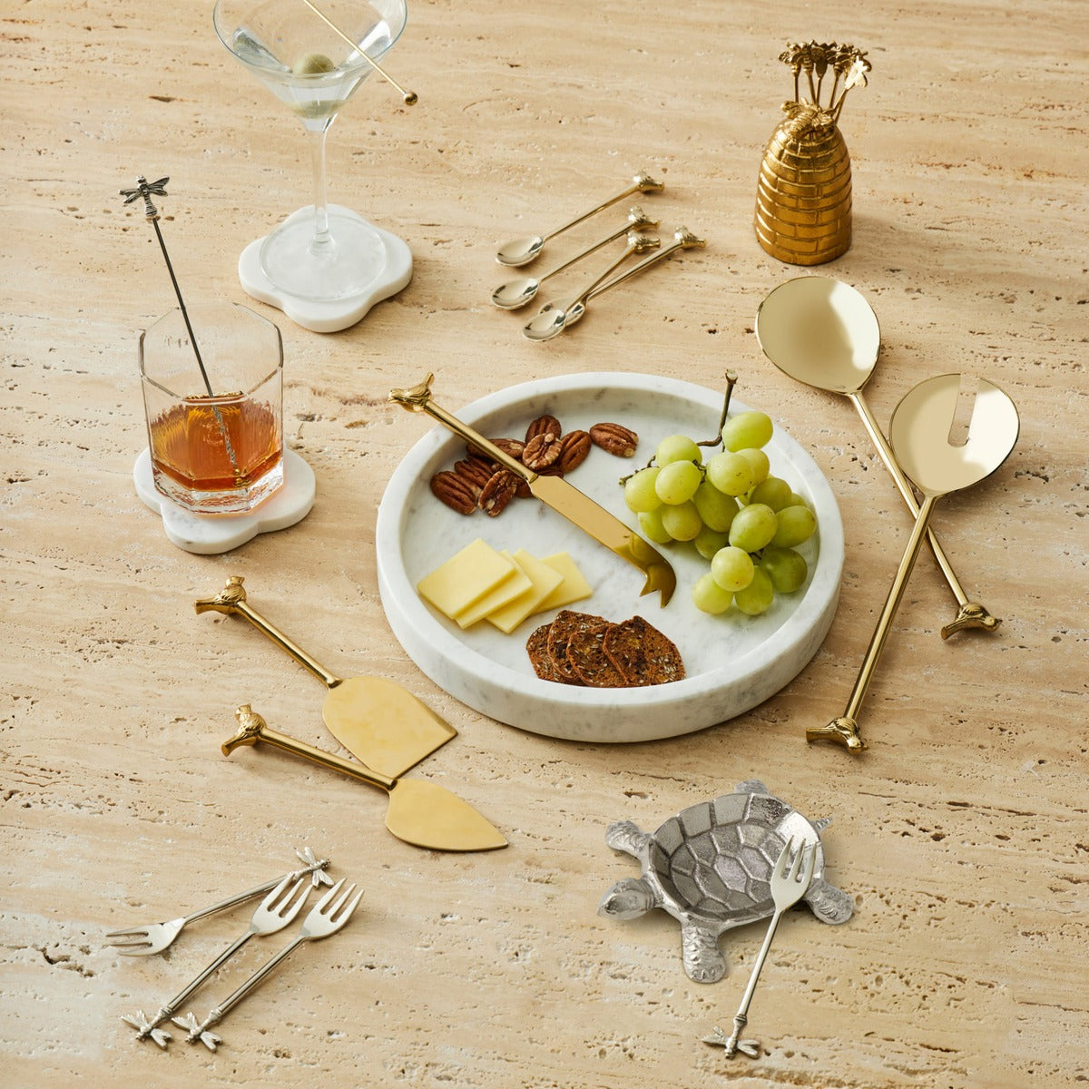 Dragonfly Cocktail Forks Set of 4