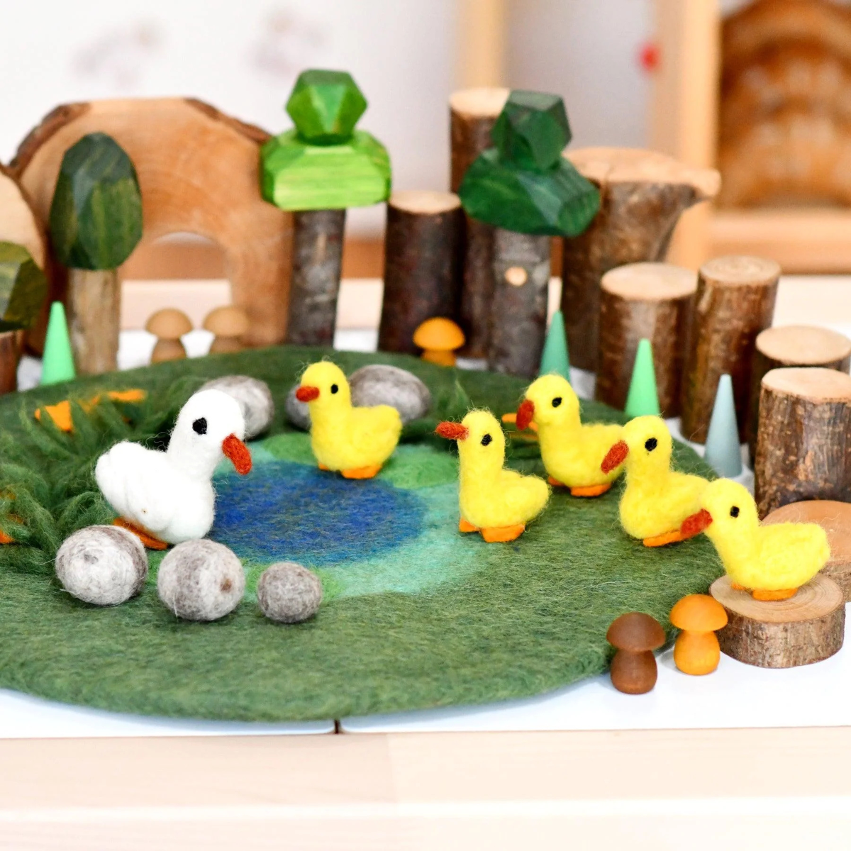 Duck Pond Playscape with 6 Ducks - Tara Treasures - Image 1