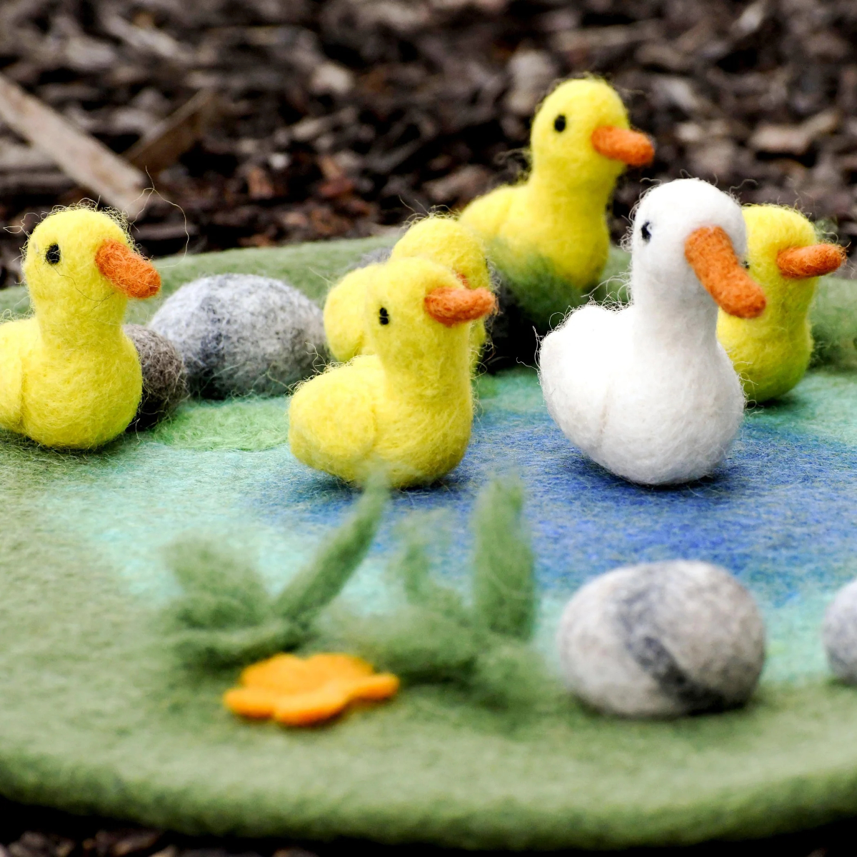 Duck Pond Playscape with 6 Ducks - Tara Treasures - Image 2
