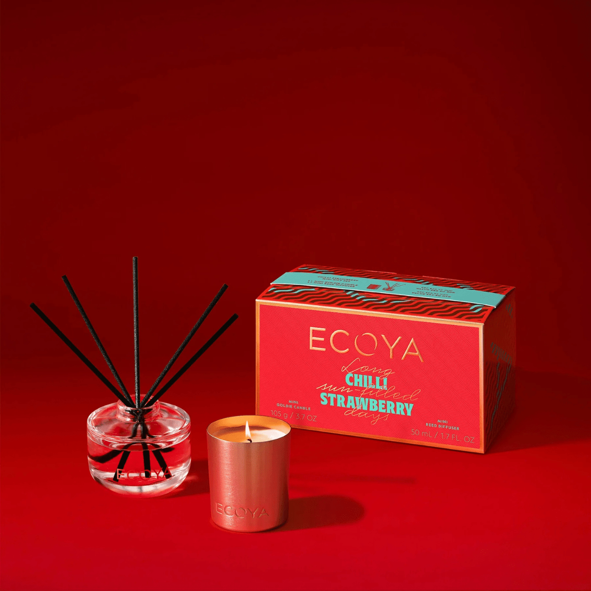 EcoyaChilli Strawberry Mini Gift Set