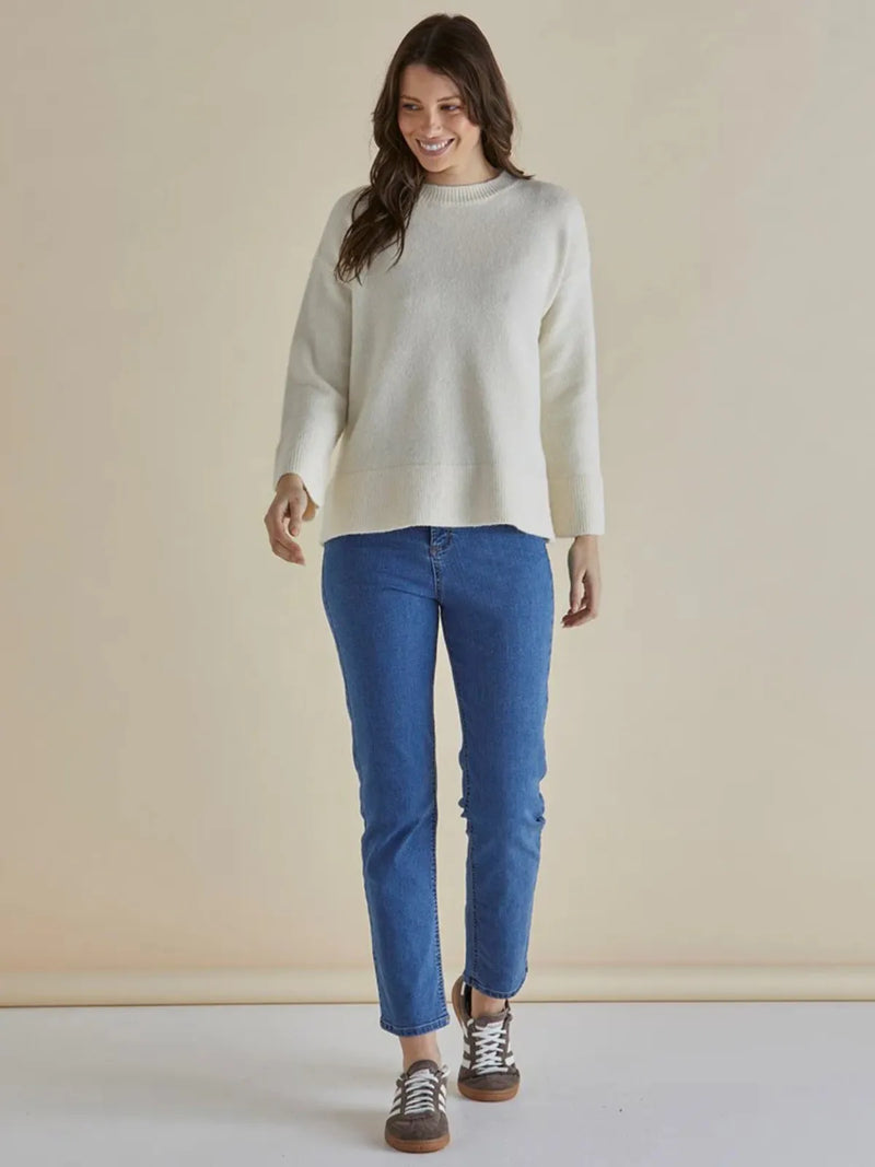 Edith Knit Jumper - Cream - Betty Basics - Image 1