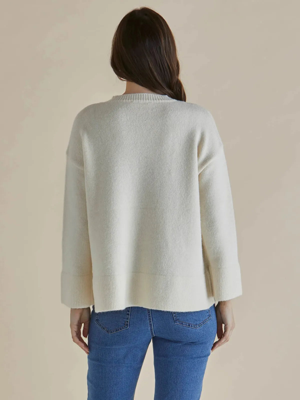 Edith Knit Jumper - Cream - Betty Basics - Image 3