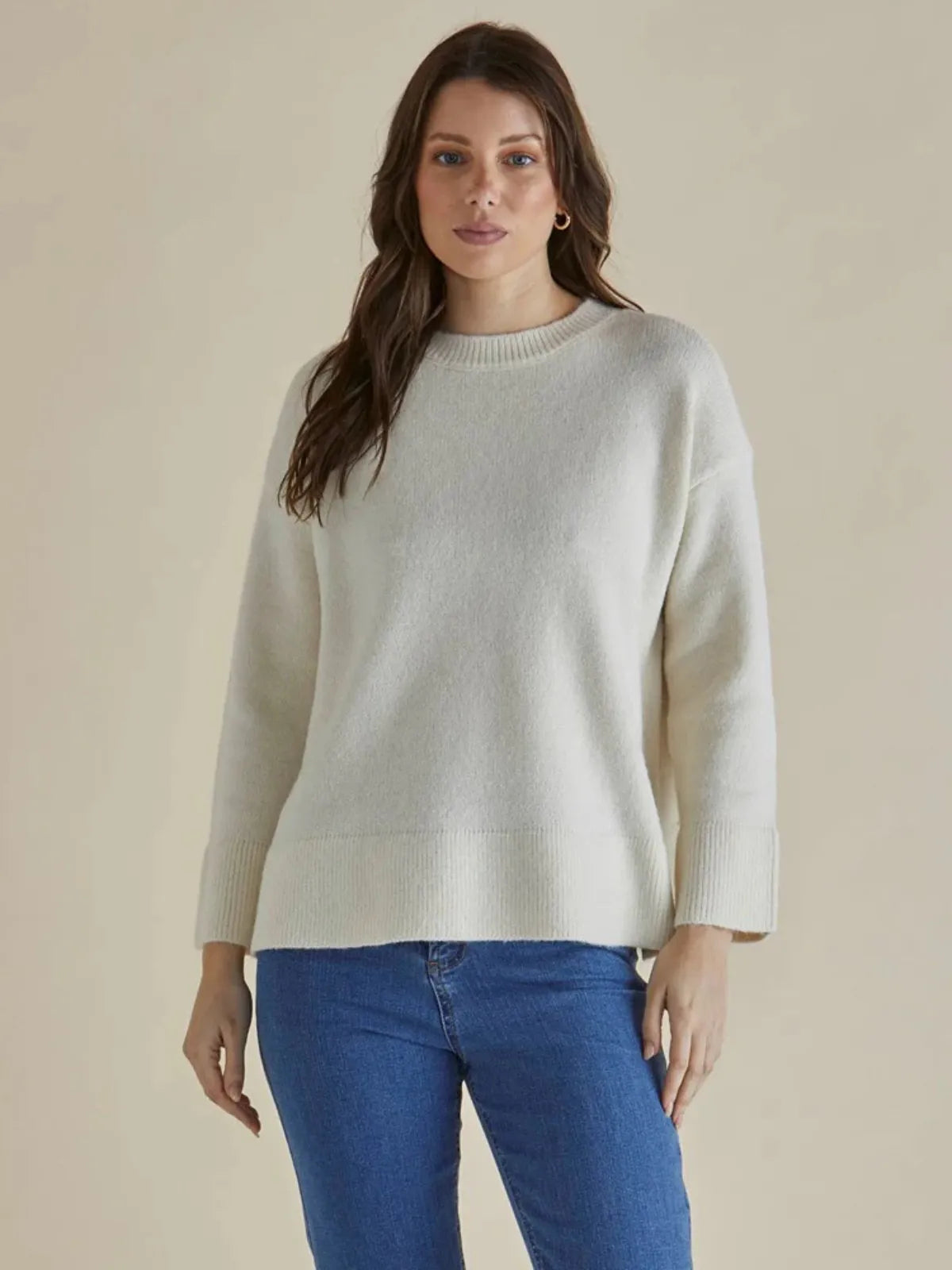 Edith Knit Jumper - Cream - Betty Basics - Image 4