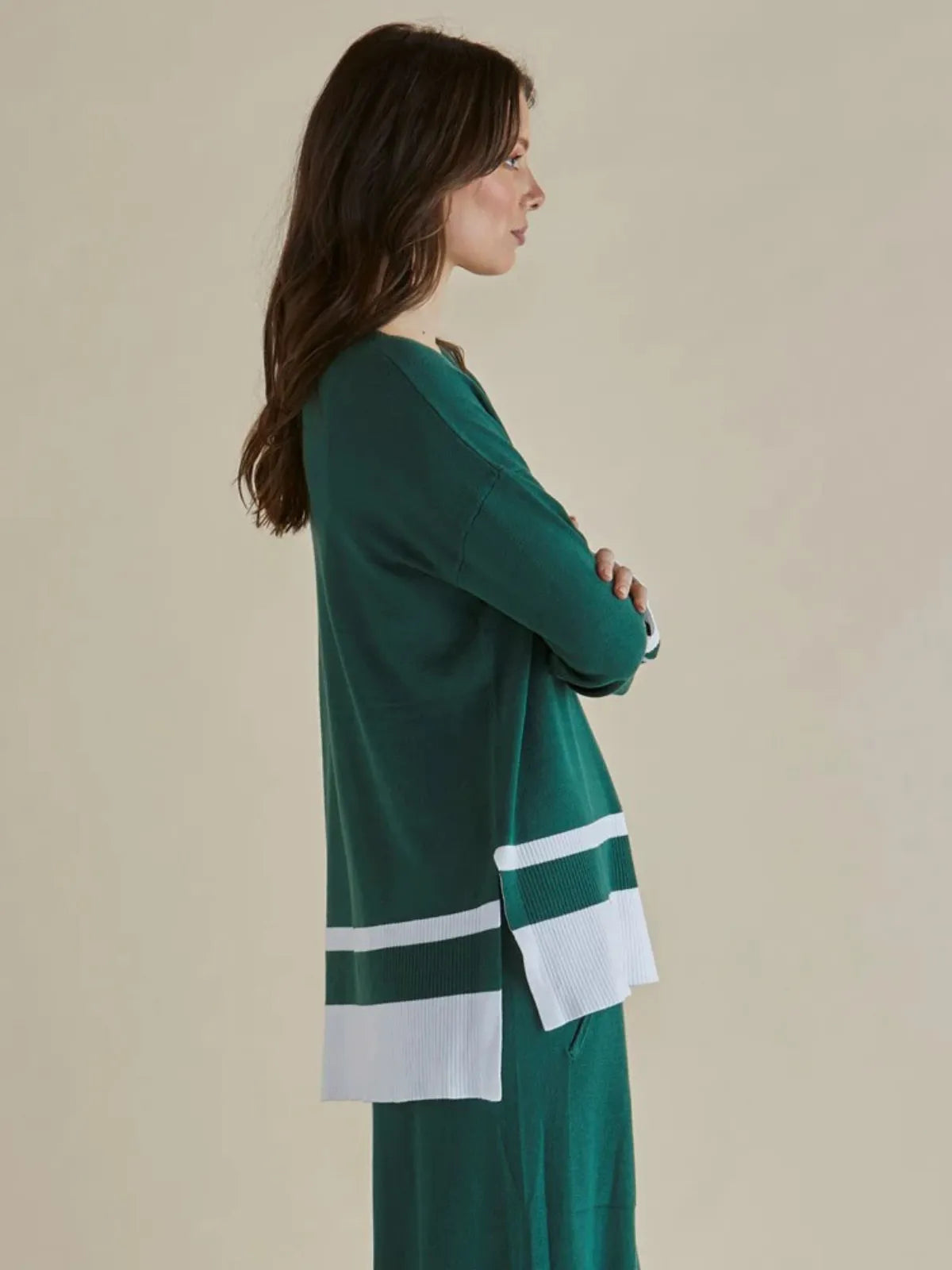Eleanor Knit Jumper - Basil - Betty Basics - Image 2
