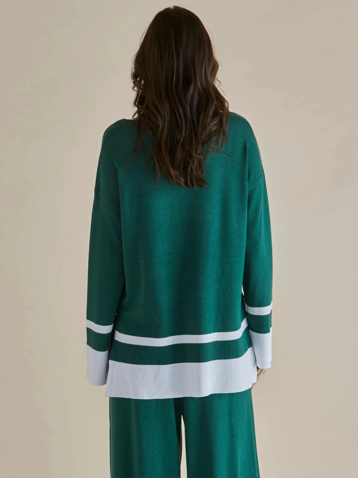 Eleanor Knit Jumper - Basil - Betty Basics - Image 3