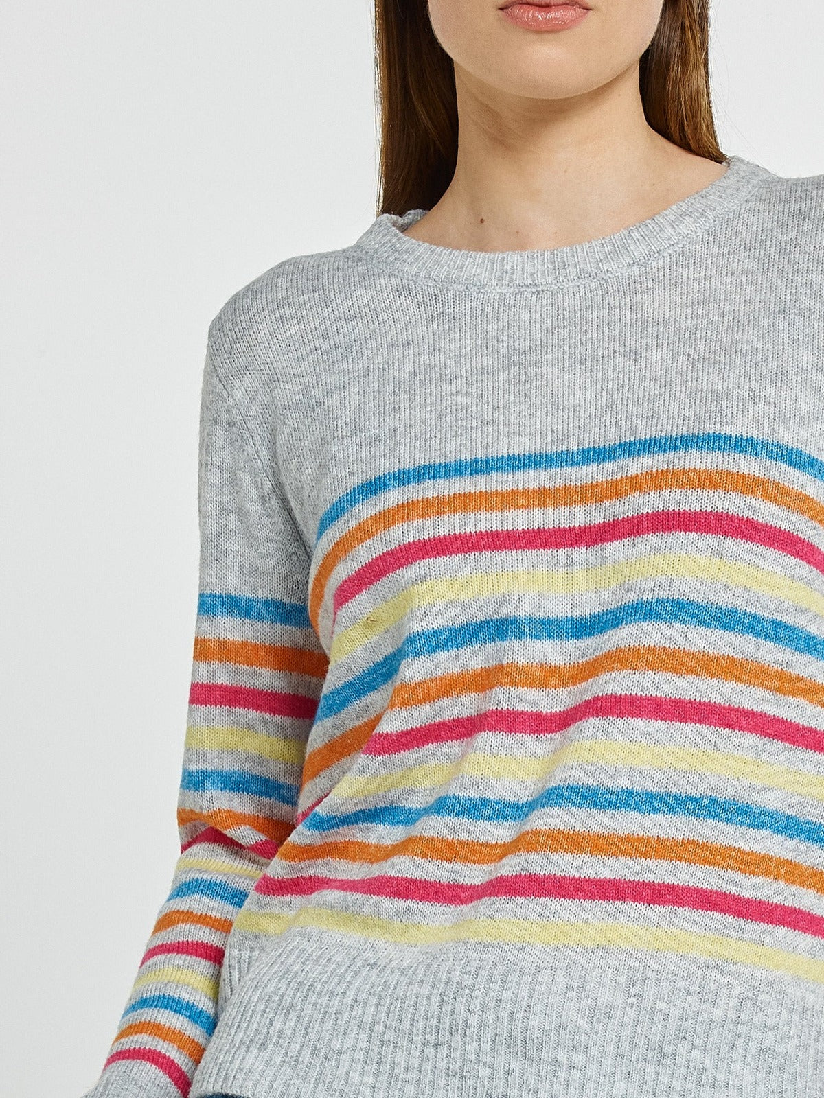 Elinda Sweater - Rainbow Stripe