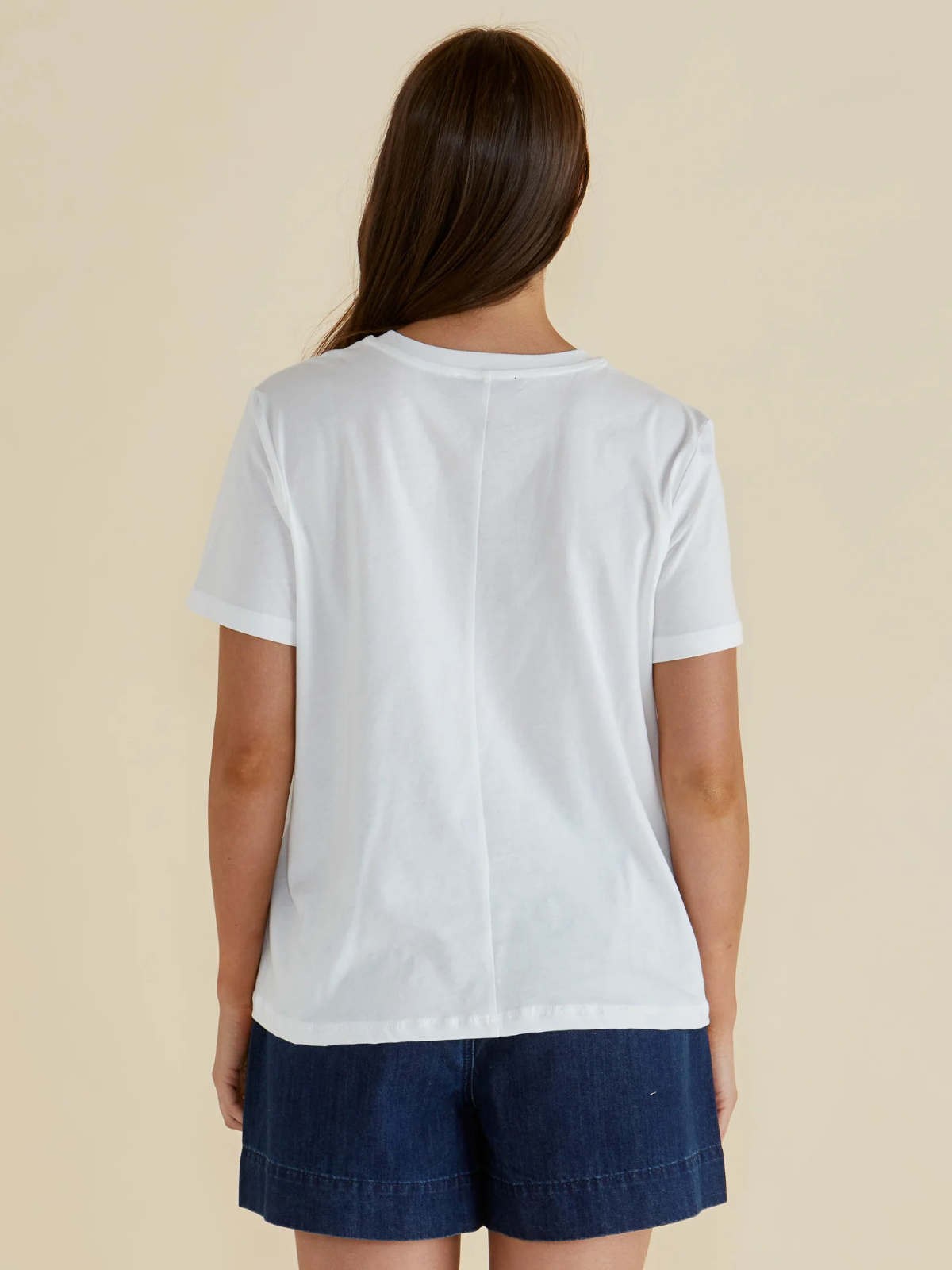 Ellia Crew Tee - Paradise Beach Print - Betty Basics - Image 3