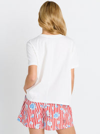 Ellia Crew Tee - Sun, Sea, Love Print