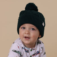 Emerald Organic Baby Knit Beanie