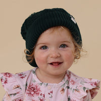 Emerald Organic Baby Knit Beanie