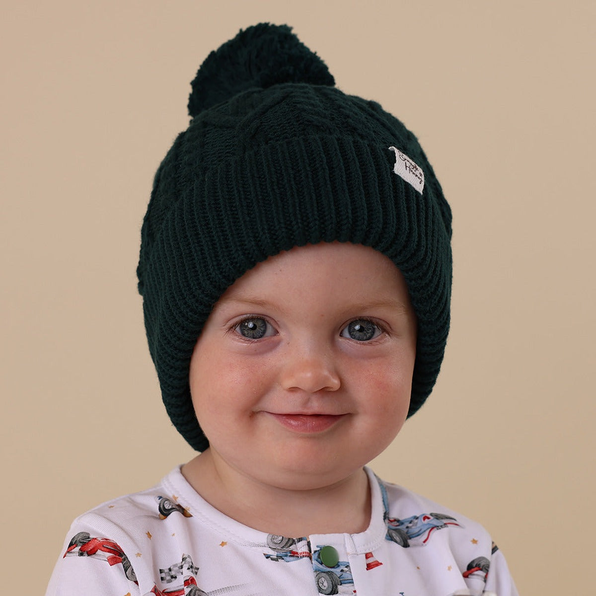 Emerald Organic Baby Knit Beanie