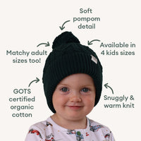 Emerald Organic Baby Knit Beanie