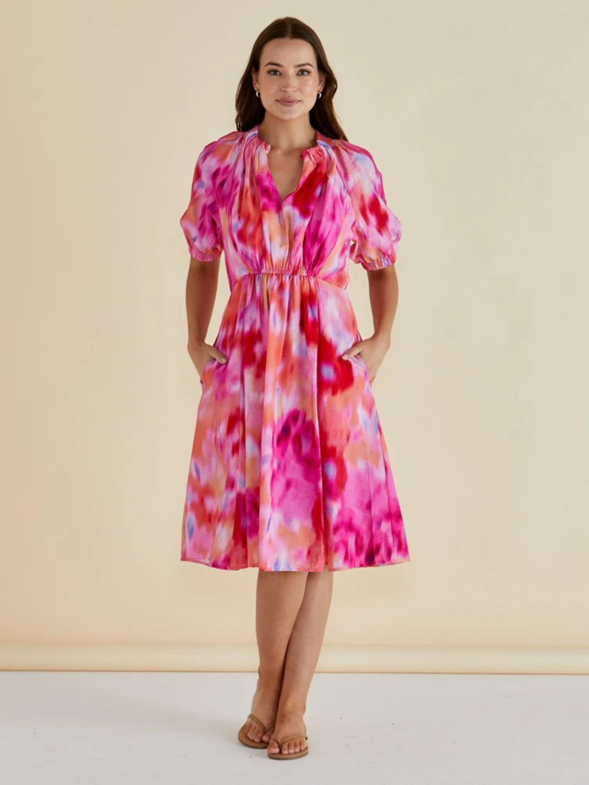 Emery Dress - Floral Abstract Print - Betty Basics - Image 1