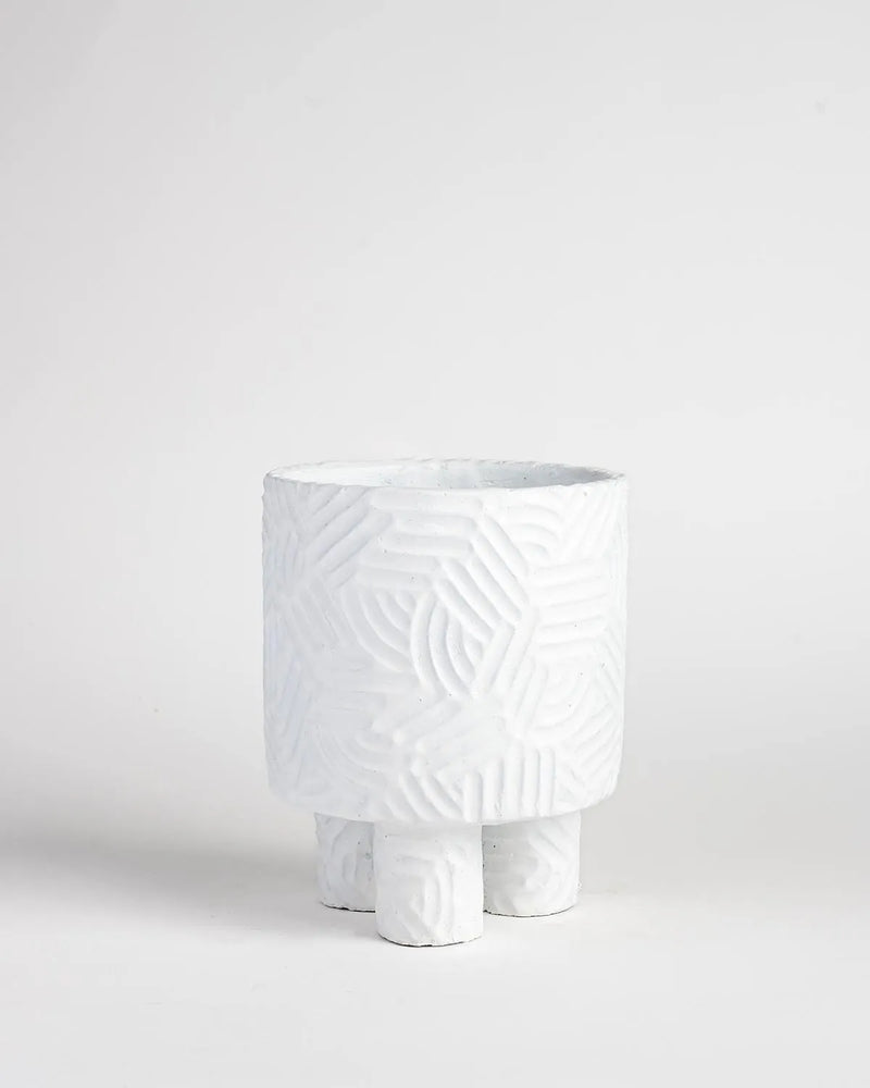 Enola Planter with Legs - White - Urban Products - Image 1