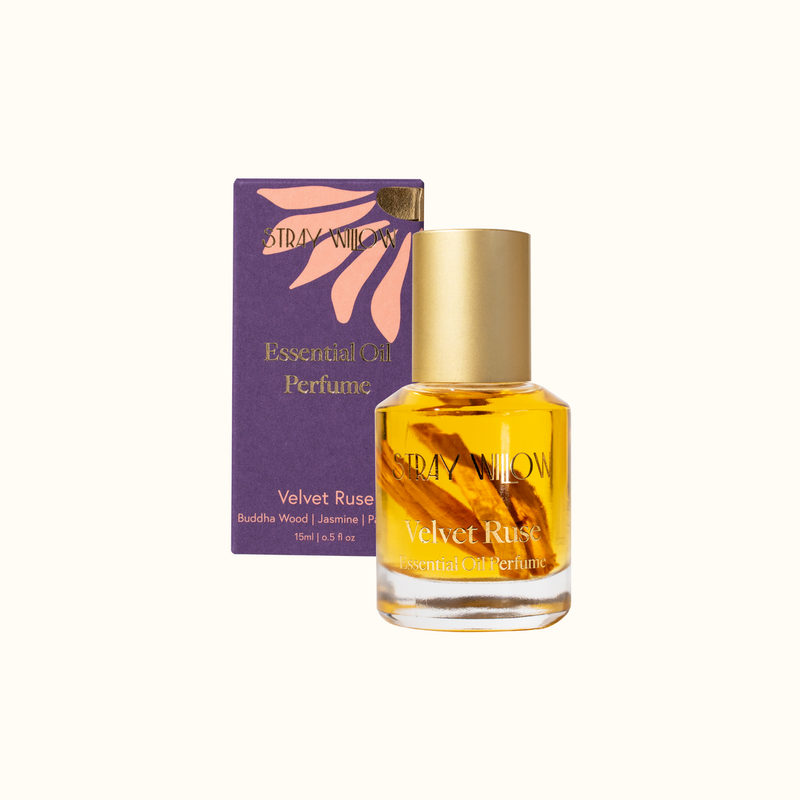 Stray Willow Essential Oil Perfume Roller, Velvet Ruse