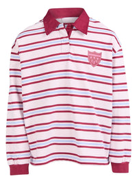 Hailey Rugby Jumper - Pale Pink