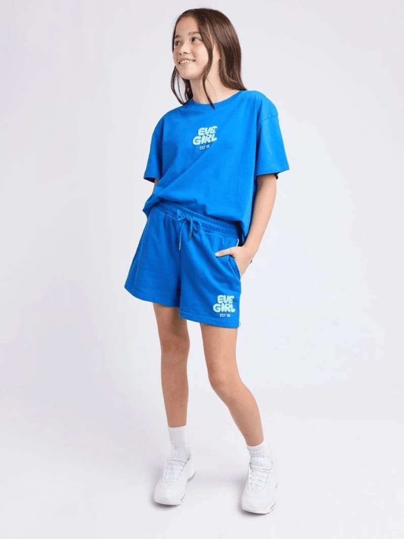 Eve GirlSports Club Fleece Short - Cobalt