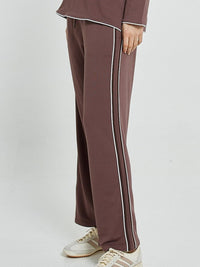 Evelyn Wide Leg Jogger - Nutmeg