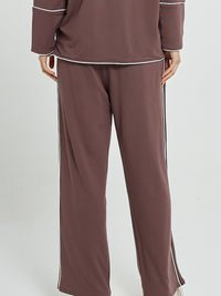 Evelyn Wide Leg Jogger - Nutmeg