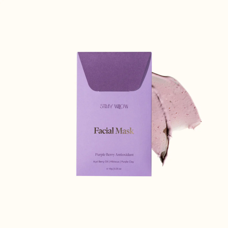 Facial Mask - Purple Berry - Stray Willow - Image 1