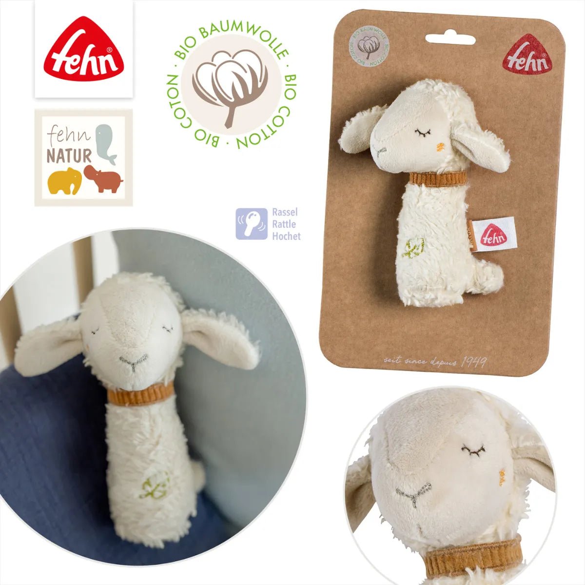 FehnFehnNATUR Rod Rattle Sheep