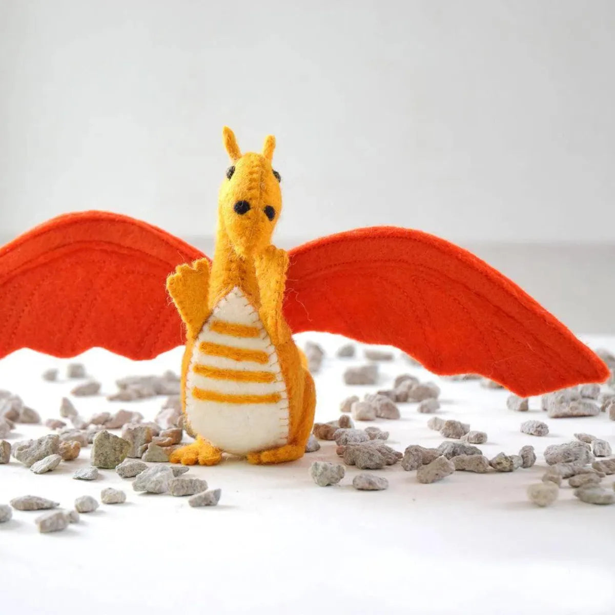 Felt Dragon Toy - Orange - Tara Treasures - Image 1