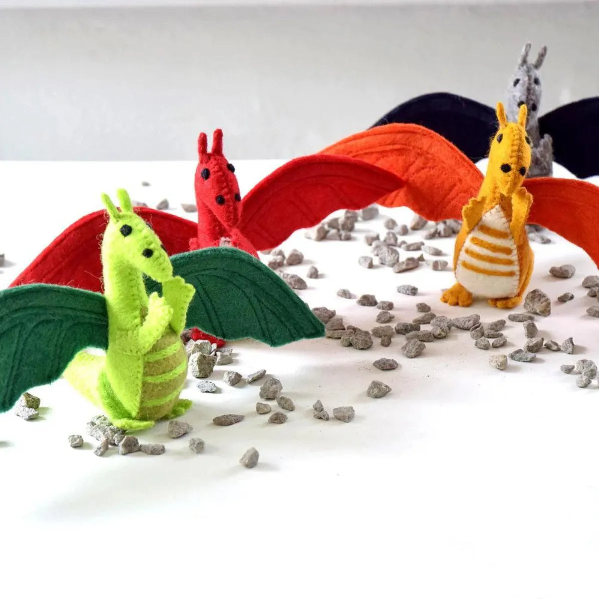 Felt Dragon Toy - Orange - Tara Treasures - Image 3